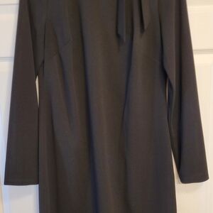 Holiday/ Party Dress Calvin Klein Black Long Sleeve Dress W/ Bow
